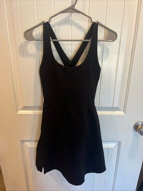 Fabletics Black Cross-Back Tank Dress size S NWT Activewear Athleisure Summer ☀️